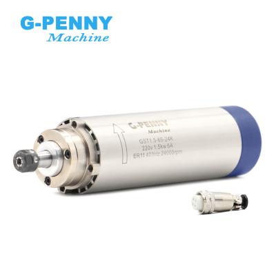 China 1.5kw ER11 d65 220v milling air cooled spindle motor cnc router motor spindle for sale