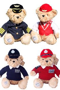 China 8 de duim vulde Dierlijke Speelgoed Proefteddybeer met Uniformen voor Bevorderingsgiften Te koop