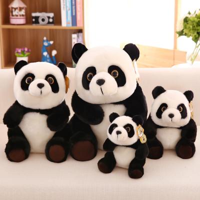 Cina L'animale farcito scherza il panda genuino a forma di, 20cm/30cm/45cm del nero della peluche dei giocattoli della peluche in vendita