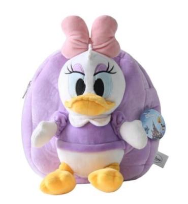 China Purple Disney Daisy Plush School Bag , Personalized Backpacks With Logo Printing for sale