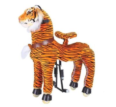 China Rocking Tiger Amusement Park Equipment Mechanical Pony Kid Ridding On Walking Animal for sale