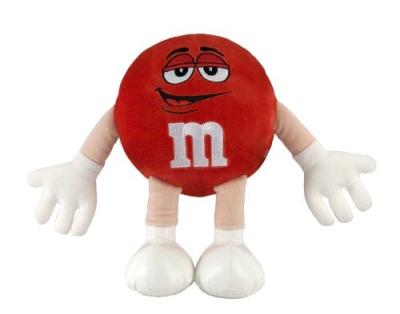 Китай Животные красного характера M&M заполненные для младенцев, малых игрушек плюша продается