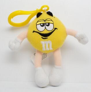 China Geel het Stuk speelgoed van M&M Karakter Gevuld Klein Aangepast de Pluchespeelgoed van Keychain Te koop