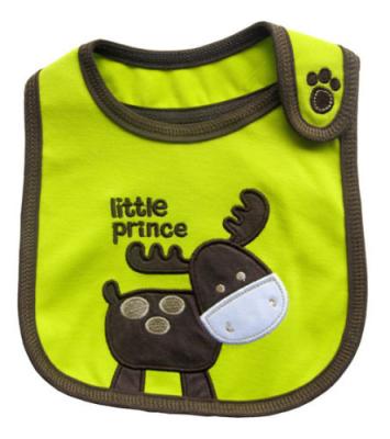 China Green Newborn Baby Bibs / Baby Boy Bibs / Baby Girl Bibs with Cute Donkey for sale