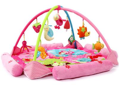 China Blumen-glückliche Garten-Rosa-Baby-Spiel-Turnhallen-Baby-Tätigkeits-Spiel-Matte zu verkaufen