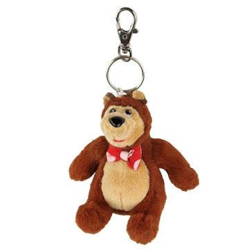 Cina L'orso Keychain della peluche di Masha gioca gli animali farciti del fumetto di incanto su ordine in vendita