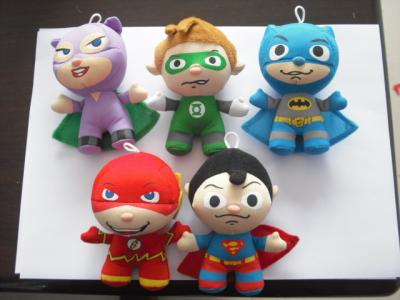 Cina Adatti il piccolo superman e Batman giocattoli della peluche farciti keychain per la promozione di Natale in vendita