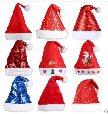 Cina La peluche personale gioca il cappello di Natale di dancing con oro Podwer, rosso/blu in vendita