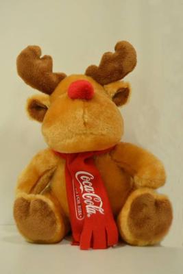 Cina Animale farcito delle alci della peluche del giocattolo della coca-cola della renna promozionale di Natale in vendita