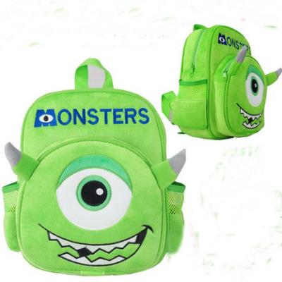 China Monsters University Mike Kids School Backpacks Personalized , Green for sale