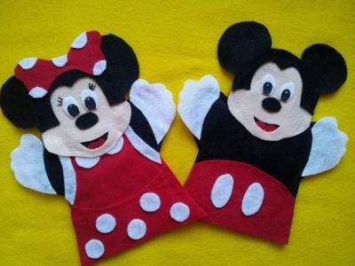 China Plüsch-Finger-Marionetten Mickey Mouses Minnie Mouse geglaubt für Förderungs-Geschenke zu verkaufen