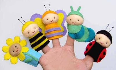 Cina I burattini svegli del dito della peluche dell'ape mellifica/i burattini dito dei bambini hanno ritenuto l'OEM in vendita