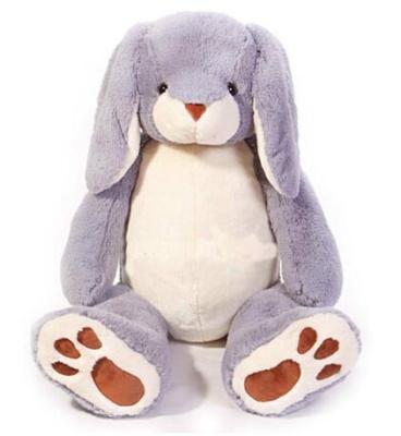 China La felpa personalizada juega peluches grises de los conejitos de pascua con algodón del 100% PP en venta