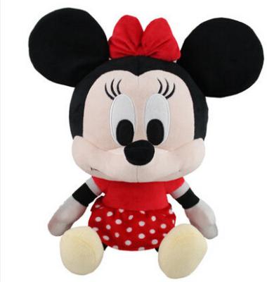 Cina Giocattoli molli della peluche di Disney di rosa del giocattolo di Minnie Mouse della grande testa con il logo su ordinazione in vendita