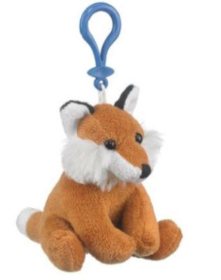 China Kundengebundener angefüllter Keychain kleiner Plüsch Browns Fox spielt 12cm Größe zu verkaufen