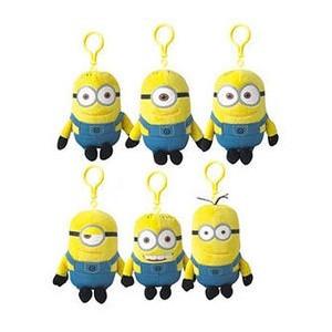 Κίνα Αξιοκαταφρόνητος εγώ γεμισμένος Minions Backpack Keychain παιχνιδιών βελούδου ζώων συνδετήρας προς πώληση