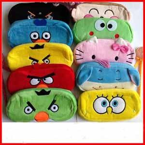 China Cartoon Plush Pencil Case Stuffed Animal Pencil Case with Zipper for sale