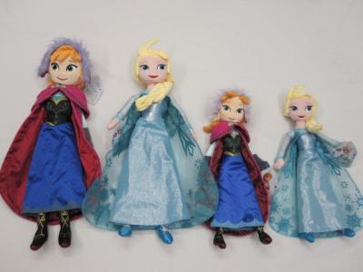 China 20 inch Purple Frozen Ana And Elsa Disney Plush Toys Soft Cartoon Stuffed Doll for sale