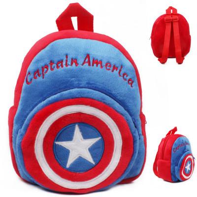 China Captain America Childrens School Backpacks For Boys , Cool Kids School Bags for sale