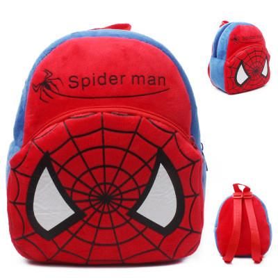 China Cartoon Spiderman Kids School Backpacks Personalized Soft Plush for sale