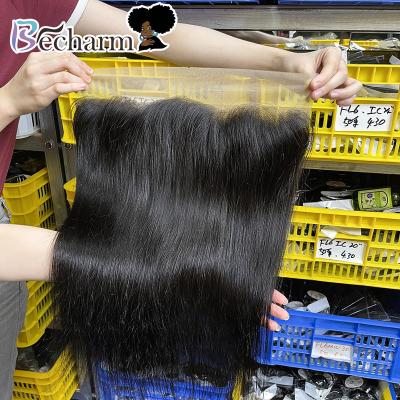 China Tangle Transparent Swiss Hair 13*4 Lace Headband, Virgin Hair Bundles With Closures And Headbands, Hair Lace Headband With 3 Bundles for sale