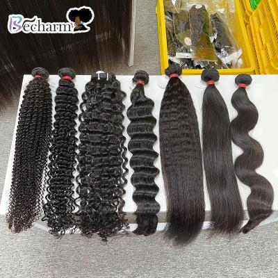 China Regular Raw Wave Factory Straight Indian Hair Weave Bundles, Double Drawn Virgin Indian Hair Bundle, Wholesale Raw Virgin Hair Vendors for sale