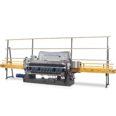 China Hotels Automatic Glass Beveling Machine Polishing CNC Straight Line Glass Polisher Beveled Edge Edging Machine for sale