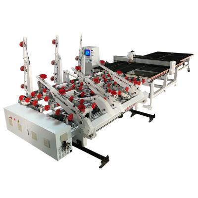 China Garment Shops Automatic Cutting Mirror CNC Glass Cutting Machine Production Line Feeder Cutting Breaking Table for sale