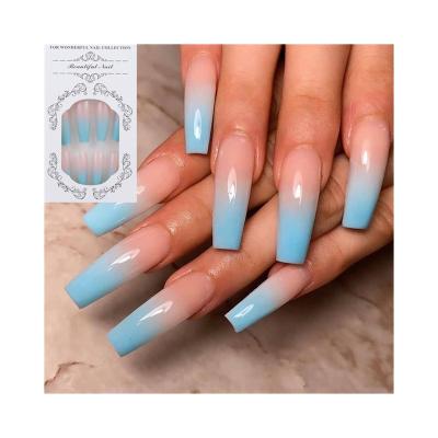 China Easy Apply Multiple Styles Fashion Manicure Wearable False Nails Removable Nail Patch For Girls for sale