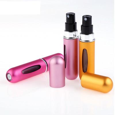 China Fancy Spray Refillable Perfume Bottle Mini Perfume Bottle Portable Aluminum Cosmetic Container for Travel for sale