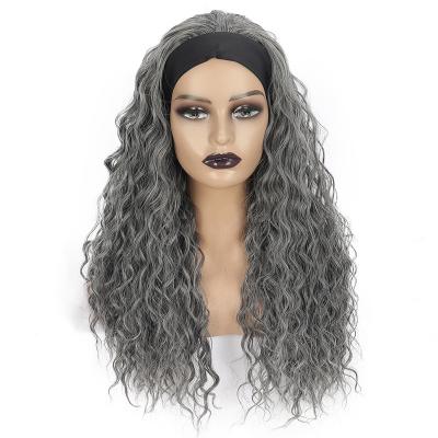 China Strengthen Headband Hair Weft Curly Wigs 24