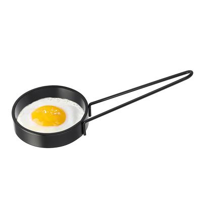 China Sustainable Kitchen Sets Multifunctional Convenience Nonstick Anti-Scalding Stainless Steel Lengthen Handle Round Shapes Egg Rings Molds for sale