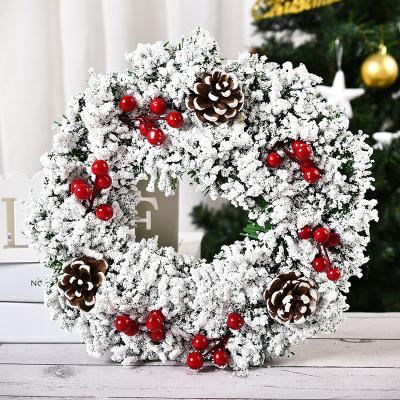 China PVC Drop Shipping Amazon Hot Sale Handmade Door Hanging Window Props Layout Decoration Christmas Wreath for sale