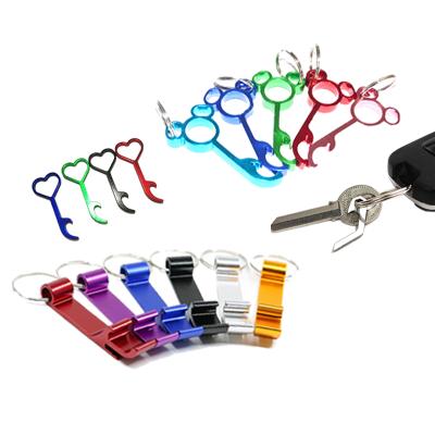 China Viable Hot Selling Creative Bottle Opener Gift Keychains For Customize, Hot Seller Wedding Key Chain Ring Can Opener Return Gift for sale