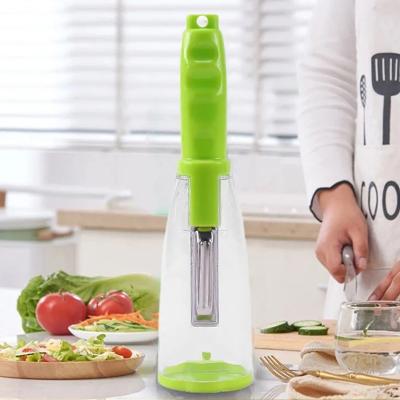 China Multifunctional Home Potato Fruit Carrot Peeler Viable Container Kitchen Accessories Kitchen Storage Box and Vegetable Tools Use Cucumber for sale