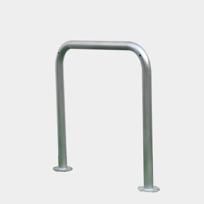 China Circle Surface Used Rack U Shape Steel Pipe Bicycle Bike Rack For 2 Bikes for sale