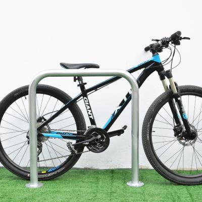 China Steel U Shape Outdoor Bike Ground Mounted Bicycle Floor Rack for sale