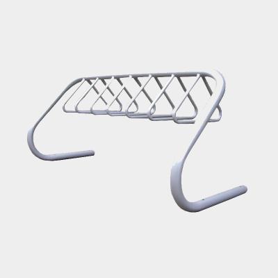 China Bike Storage Bike Rack ISO Approved 7 Side Floor Commercial Double Sections Garage Mountain Bike Rack Steel Rack for sale