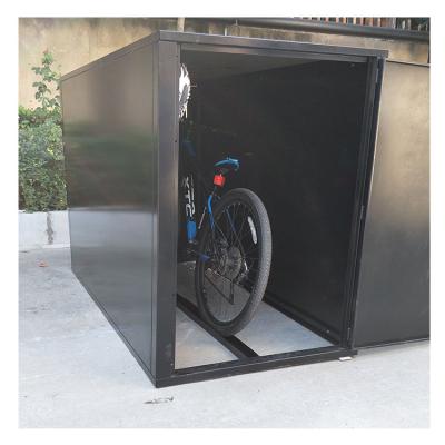 China Bike Parking Waterproof Curved Outdoor Garden Carbon Steel Bike Storage Shelter Cabinet Shed Hangar Box for sale