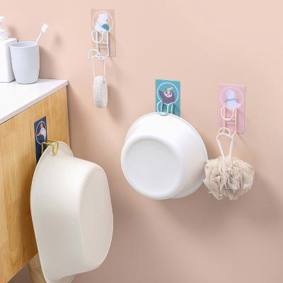 China Net Red Squishy Nordic Bathroom Sink Wall Hanger Wall Hanging Sink Hook Viable Punch Free Hooks for sale