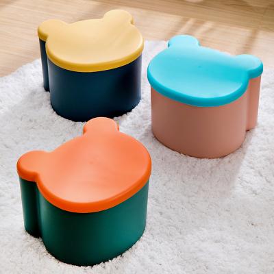 China (Others)Adjustable Home Multifunctional Children With Storage Stool Baby Toy Stool Storage Stool for sale