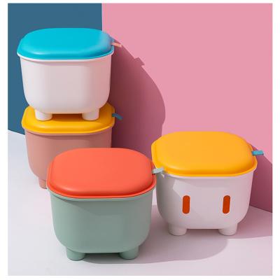 China Color Matching Baby Toy Snack Storage Stool Double Stool (The Other) Children Adjustable Multifunctional Storage Stool for sale