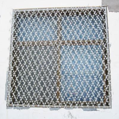 China Best Iron Wire Price Galvanized And PVC Coated Razor Blade Welded Wire Mesh For Security Window Screen for sale