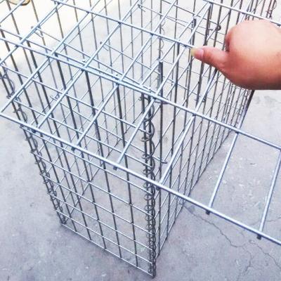 China 1x1x2m Corrosion Resistance Welded Wire Mesh With Spring Wire/Gabion Stone Cage/Galvanized Gabion Boxes For Sale for sale