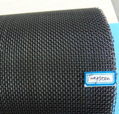 China Pure Black Plain Weave Tungsten Filter Yarn Cloth 60 Mesh For Filter Tungsten Woven for sale