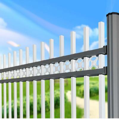 China Morden Garden 2.4x1.8m Decorative Wrought Iron Palisade Easily Assembled Fence, Factory Supply City Wrought Iron Fence for sale