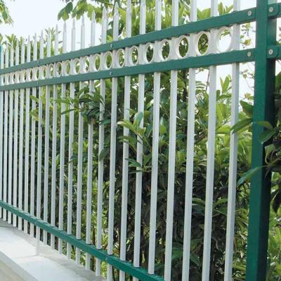 China Easily Assembled Hot Dipped Galvanized Steel Pipe Wrought Iron Fence In Stock for sale