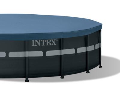 China PVC INTEX 26330 above ground pools view ultra XTR - round metal frame swimming pools for sale