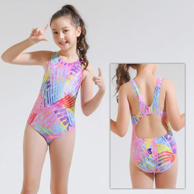 China Breathable Cute Custom Design One Piece Color Changing Bikini Swimwear For Kids for sale