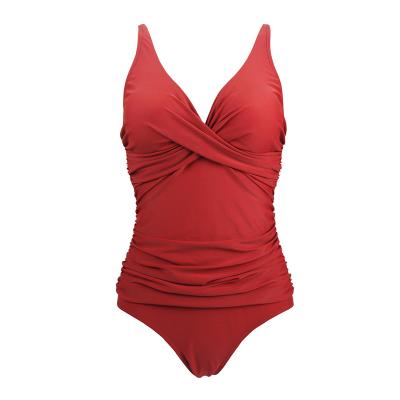 China 2021 Manufacturer Sporty Swimwear Breathable Sets Girl Red One Piece Swimwear For Women for sale